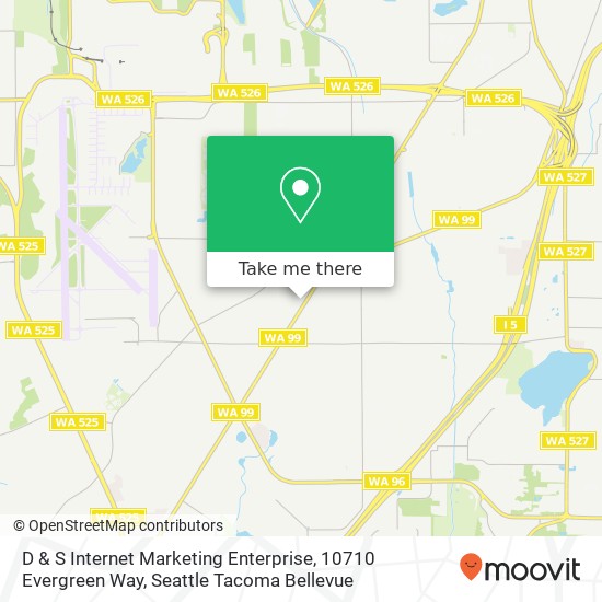 Mapa de D & S Internet Marketing Enterprise, 10710 Evergreen Way