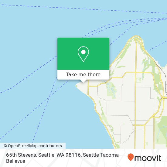 65th Stevens, Seattle, WA 98116 map