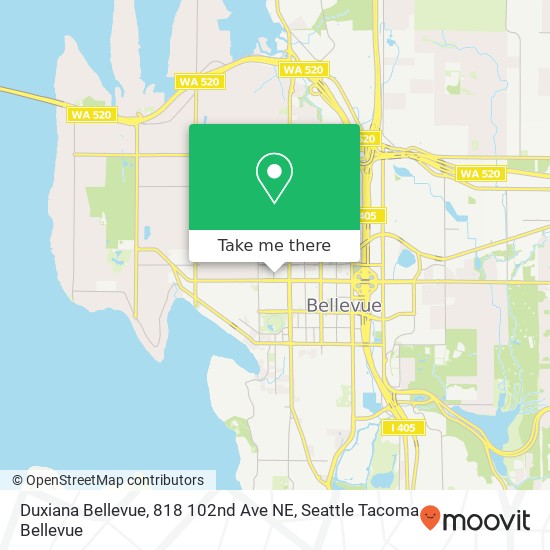 Mapa de Duxiana Bellevue, 818 102nd Ave NE