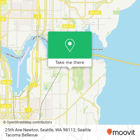 Mapa de 25th Ave Newton, Seattle, WA 98112