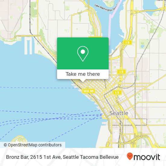 Mapa de Bronz Bar, 2615 1st Ave