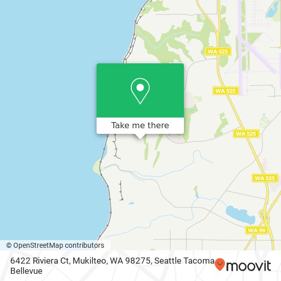 Mapa de 6422 Riviera Ct, Mukilteo, WA 98275