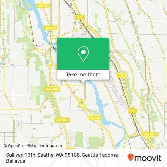 Mapa de Sullivan 13th, Seattle, WA 98108