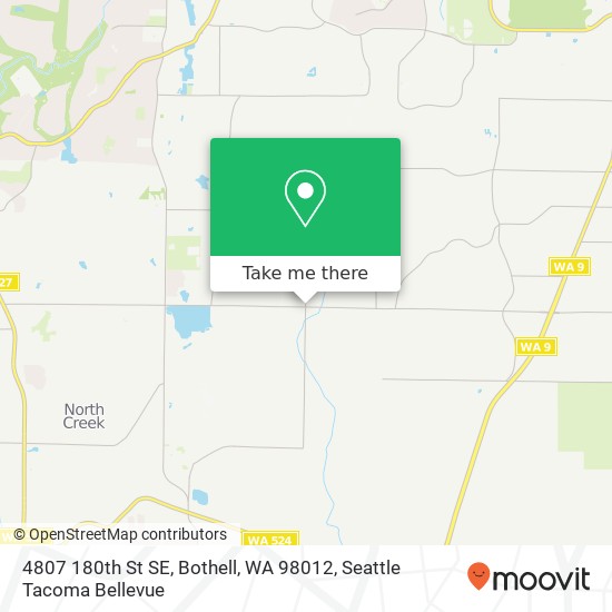 Mapa de 4807 180th St SE, Bothell, WA 98012