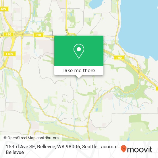 153rd Ave SE, Bellevue, WA 98006 map