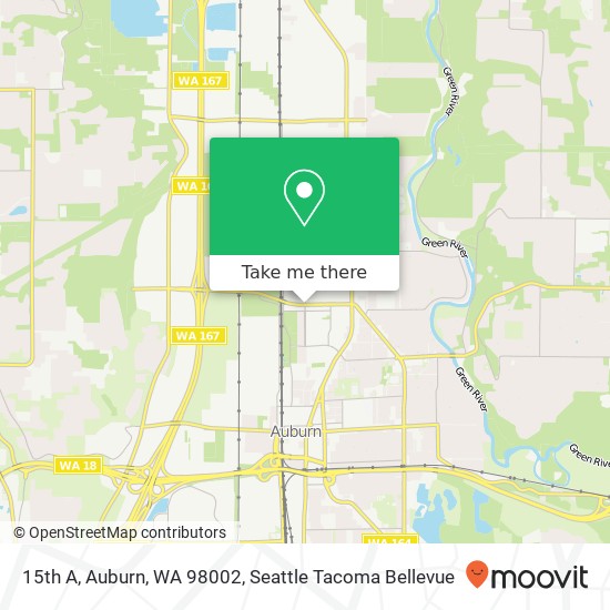 Mapa de 15th A, Auburn, WA 98002