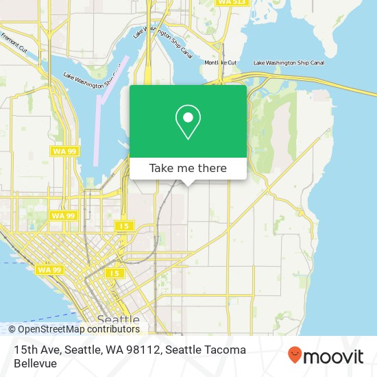 Mapa de 15th Ave, Seattle, WA 98112