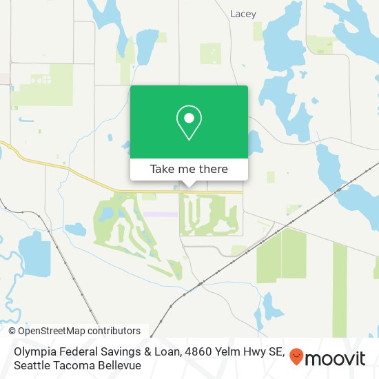 Mapa de Olympia Federal Savings & Loan, 4860 Yelm Hwy SE