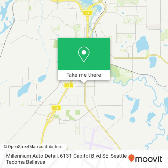 Millennium Auto Detail, 6131 Capitol Blvd SE map