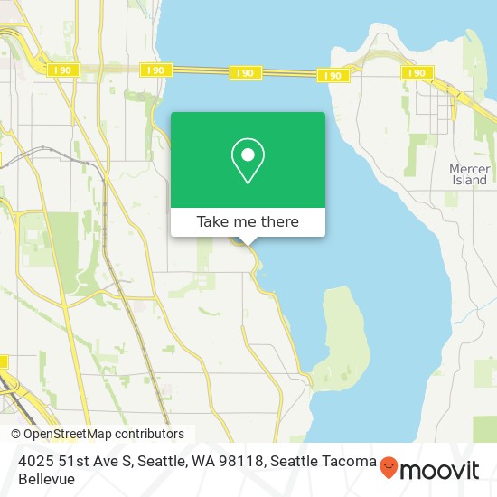 4025 51st Ave S, Seattle, WA 98118 map