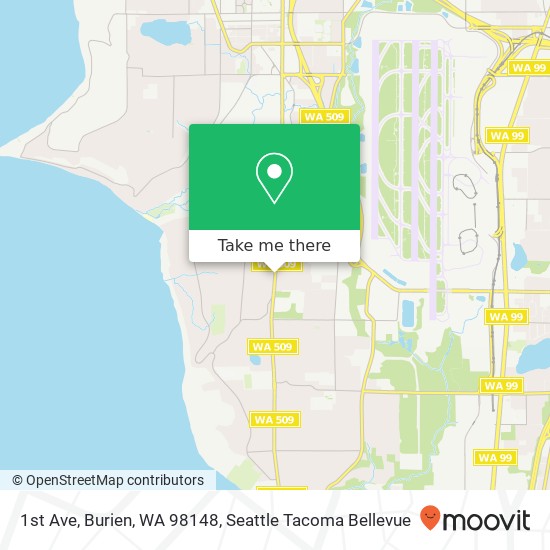 Mapa de 1st Ave, Burien, WA 98148