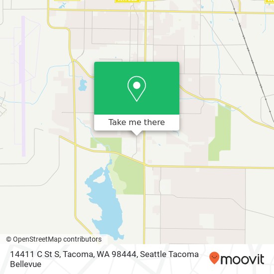 Mapa de 14411 C St S, Tacoma, WA 98444