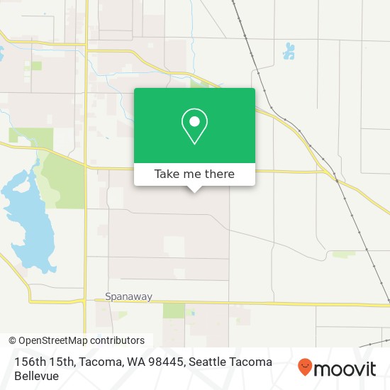 Mapa de 156th 15th, Tacoma, WA 98445