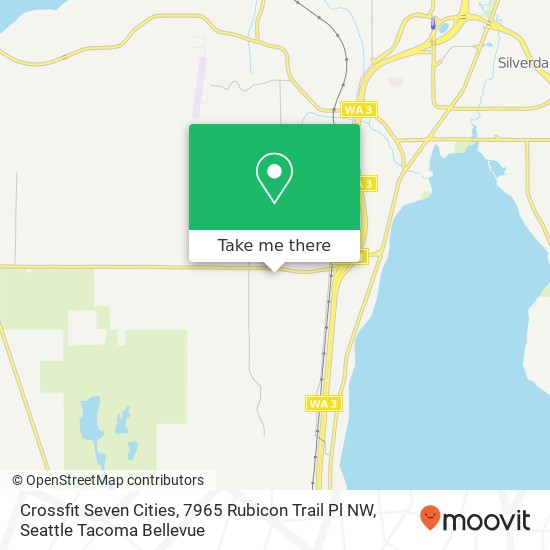 Mapa de Crossfit Seven Cities, 7965 Rubicon Trail Pl NW