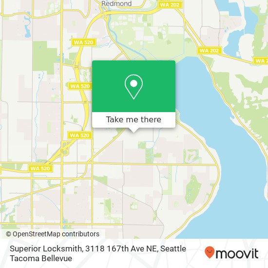 Mapa de Superior Locksmith, 3118 167th Ave NE