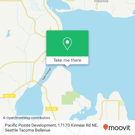 Mapa de Pacific Pointe Development, 17170 Kinnear Rd NE