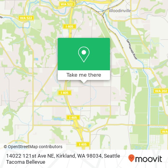 Mapa de 14022 121st Ave NE, Kirkland, WA 98034