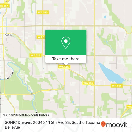 Mapa de SONIC Drive-in, 26046 116th Ave SE