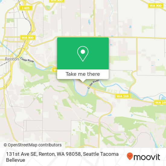 Mapa de 131st Ave SE, Renton, WA 98058