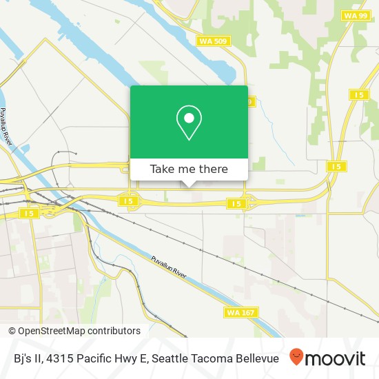 Mapa de Bj's II, 4315 Pacific Hwy E