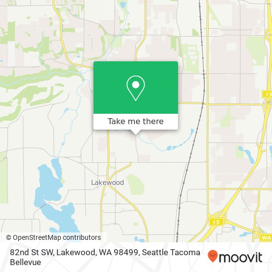 82nd St SW, Lakewood, WA 98499 map