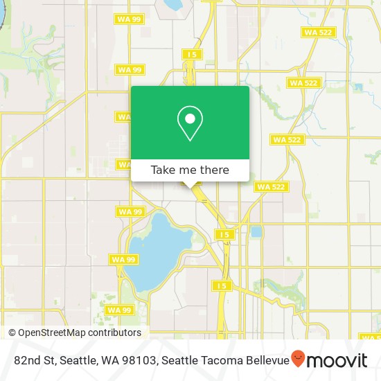 Mapa de 82nd St, Seattle, WA 98103