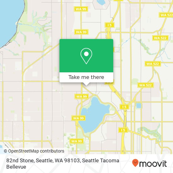 Mapa de 82nd Stone, Seattle, WA 98103