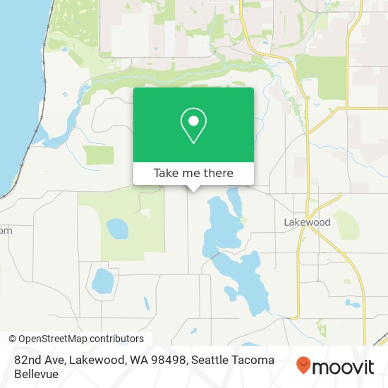 Mapa de 82nd Ave, Lakewood, WA 98498