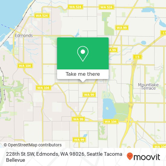 Mapa de 228th St SW, Edmonds, WA 98026