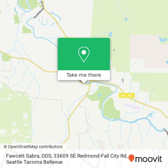 Fawcett Sabra, DDS, 33609 SE Redmond-Fall City Rd map