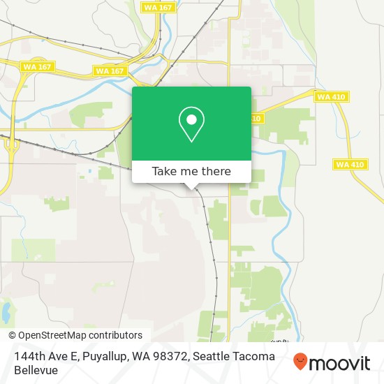 Mapa de 144th Ave E, Puyallup, WA 98372