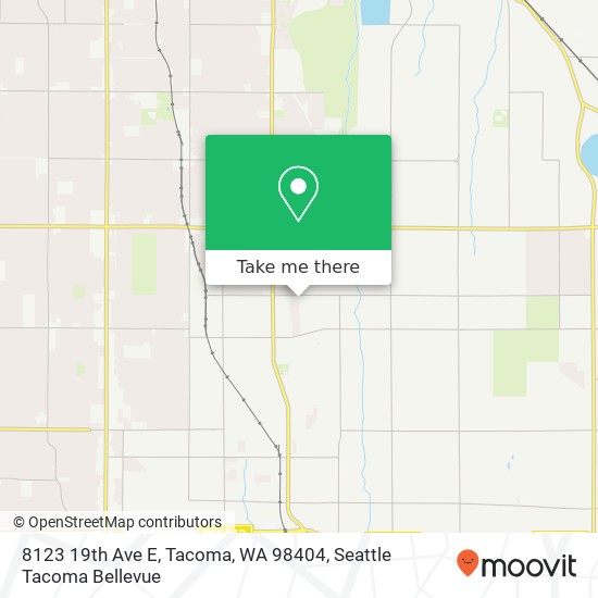 Mapa de 8123 19th Ave E, Tacoma, WA 98404