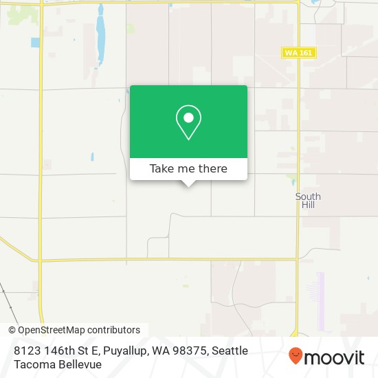 Mapa de 8123 146th St E, Puyallup, WA 98375