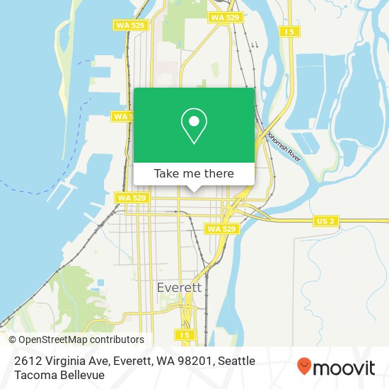 2612 Virginia Ave, Everett, WA 98201 map