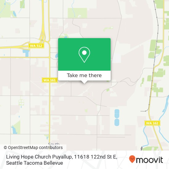 Living Hope Church Puyallup, 11618 122nd St E map