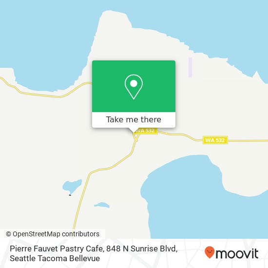 Mapa de Pierre Fauvet Pastry Cafe, 848 N Sunrise Blvd