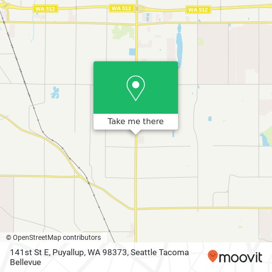 Mapa de 141st St E, Puyallup, WA 98373