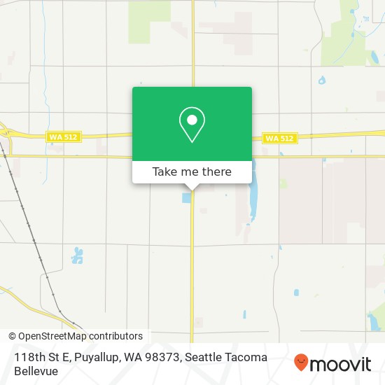 Mapa de 118th St E, Puyallup, WA 98373