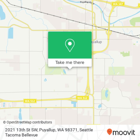 2021 13th St SW, Puyallup, WA 98371 map