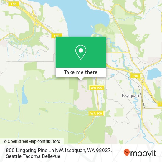 800 Lingering Pine Ln NW, Issaquah, WA 98027 map