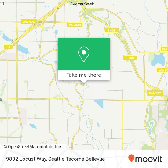 Mapa de 9802 Locust Way, 9802 Locust Way, Lynnwood, WA 98036, USA