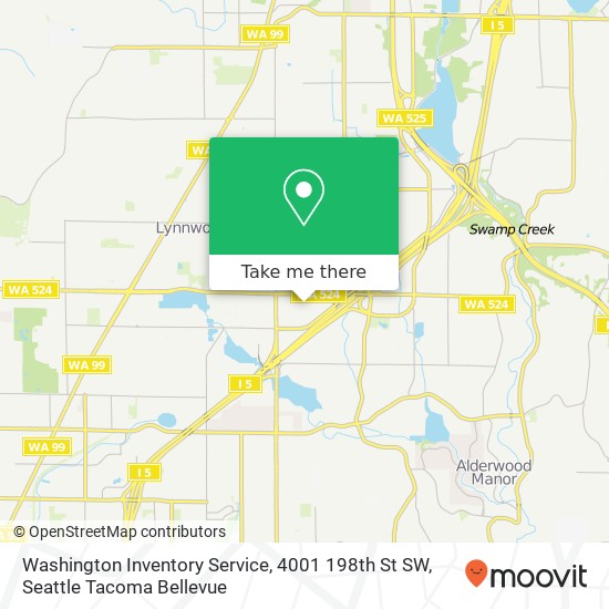 Washington Inventory Service, 4001 198th St SW map