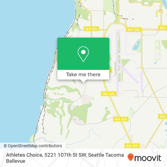 Athletes Choice, 5221 107th St SW map