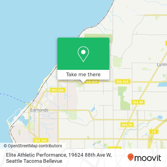 Mapa de Elite Athletic Performance, 19624 88th Ave W