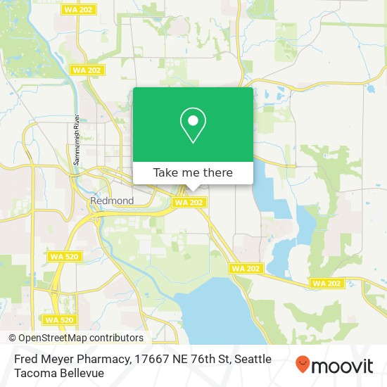 Fred Meyer Pharmacy, 17667 NE 76th St map