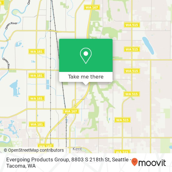 Mapa de Evergoing Products Group, 8803 S 218th St