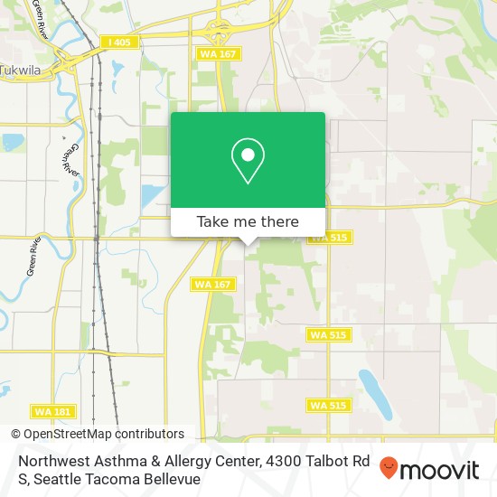 Northwest Asthma & Allergy Center, 4300 Talbot Rd S map