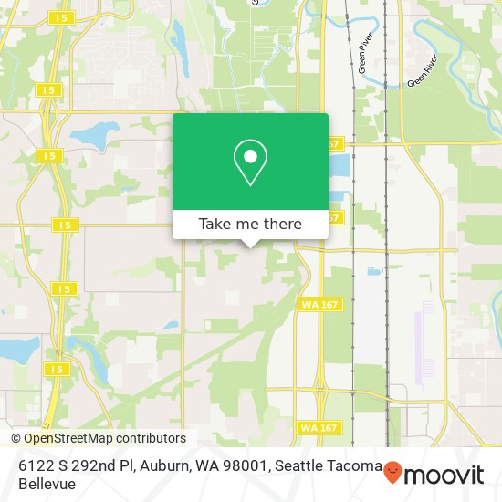 6122 S 292nd Pl, Auburn, WA 98001 map