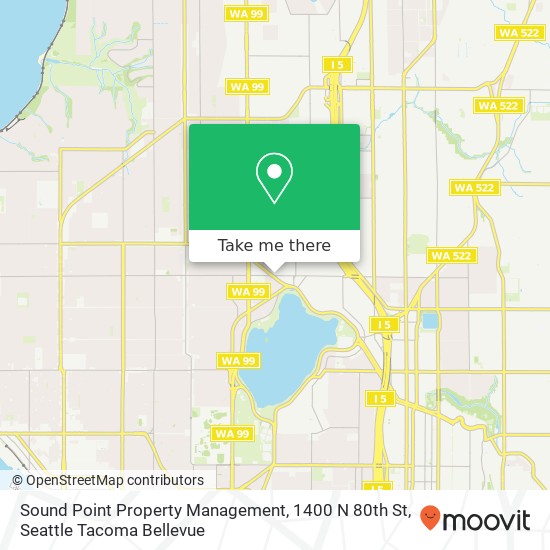 Mapa de Sound Point Property Management, 1400 N 80th St
