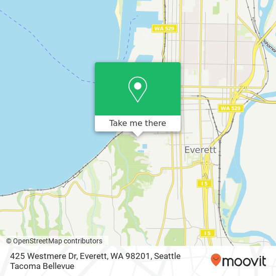 425 Westmere Dr, Everett, WA 98201 map